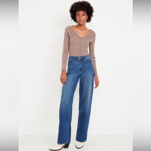 NEW! High Waisted Wow Wide Leg Jeans Sz 8L